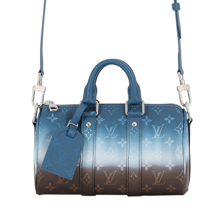 Louis Vuitton Pigment Keepall Bandouliere 25 Monogram Bleu