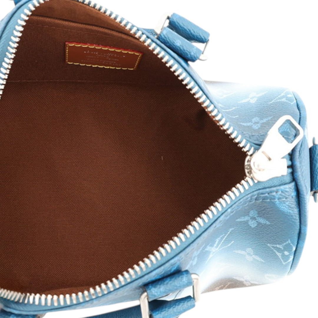 Louis Vuitton Pigment Keepall Bandouliere 25 Monogram Bleu