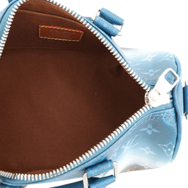 Louis Vuitton Pigment Keepall Bandouliere 25 Monogram Bleu