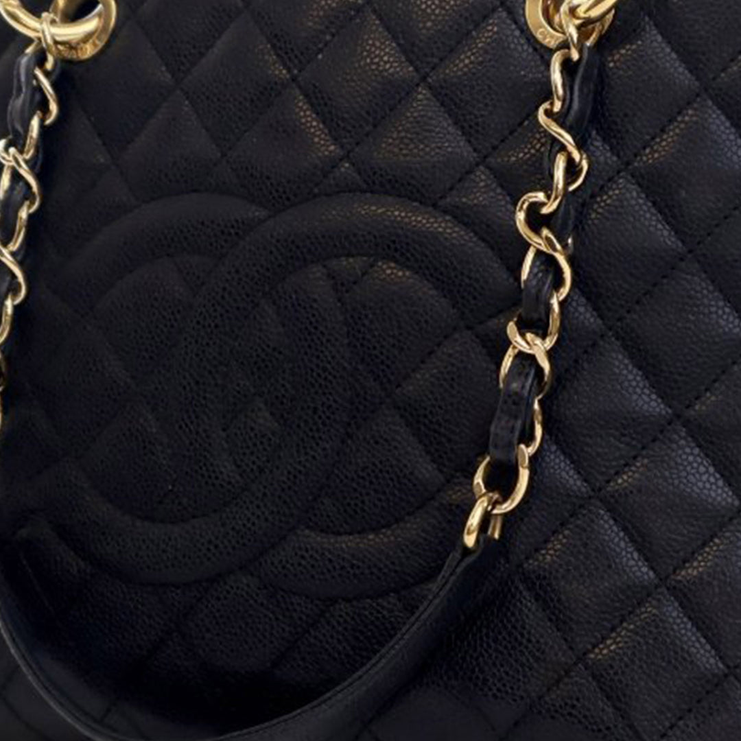 Chanel Caviar Grand Shopping Tote Black - GABY PARIS