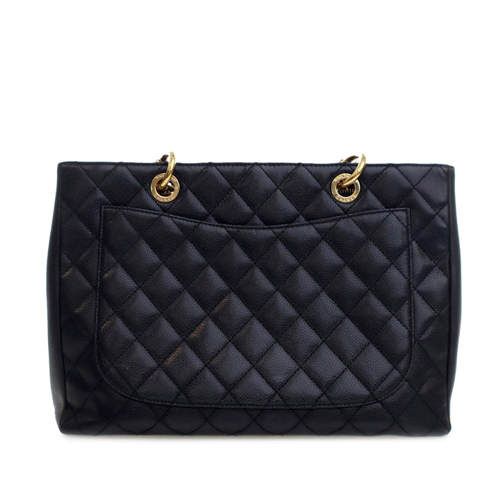 Chanel Caviar Grand Shopping Tote Black - GABY PARIS