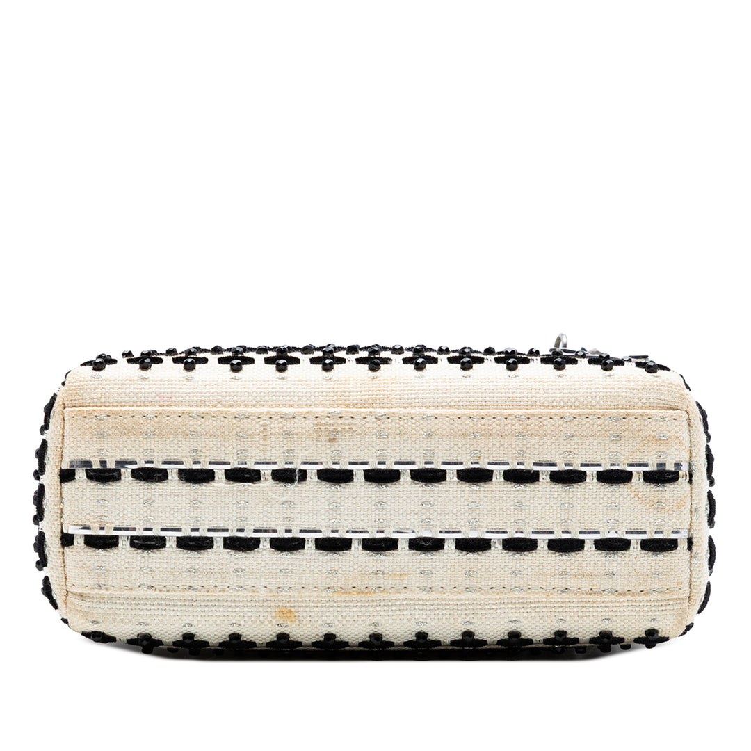 Dior Mini Toile Bead et Sequins Embellished Lady Dior