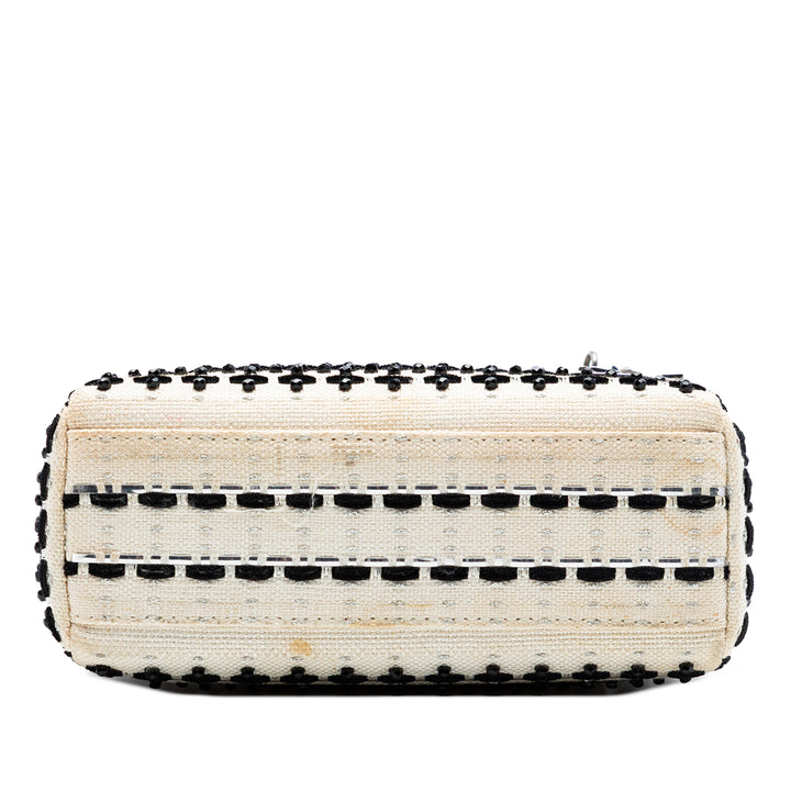 Dior Mini Toile Bead et Sequins Embellished Lady Dior