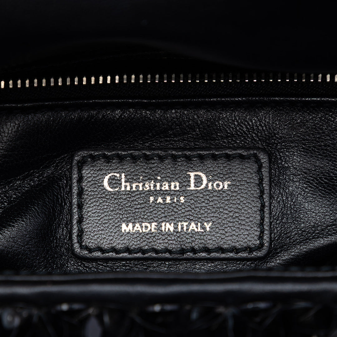 Dior Mini Toile Bead et Sequins Embellished Lady Dior