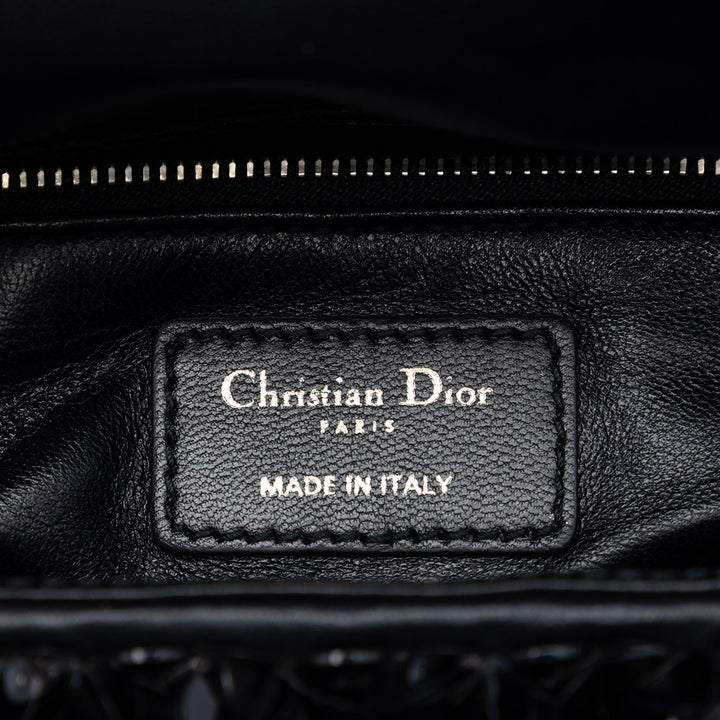 Dior Mini Toile Bead et Sequins Embellished Lady Dior