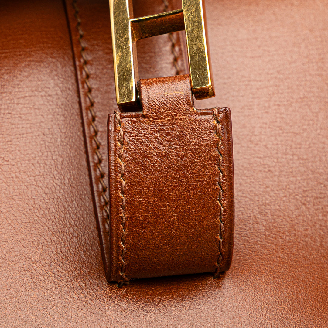 Box Calf Drag 37 Handbag Brown - Gaby Paris