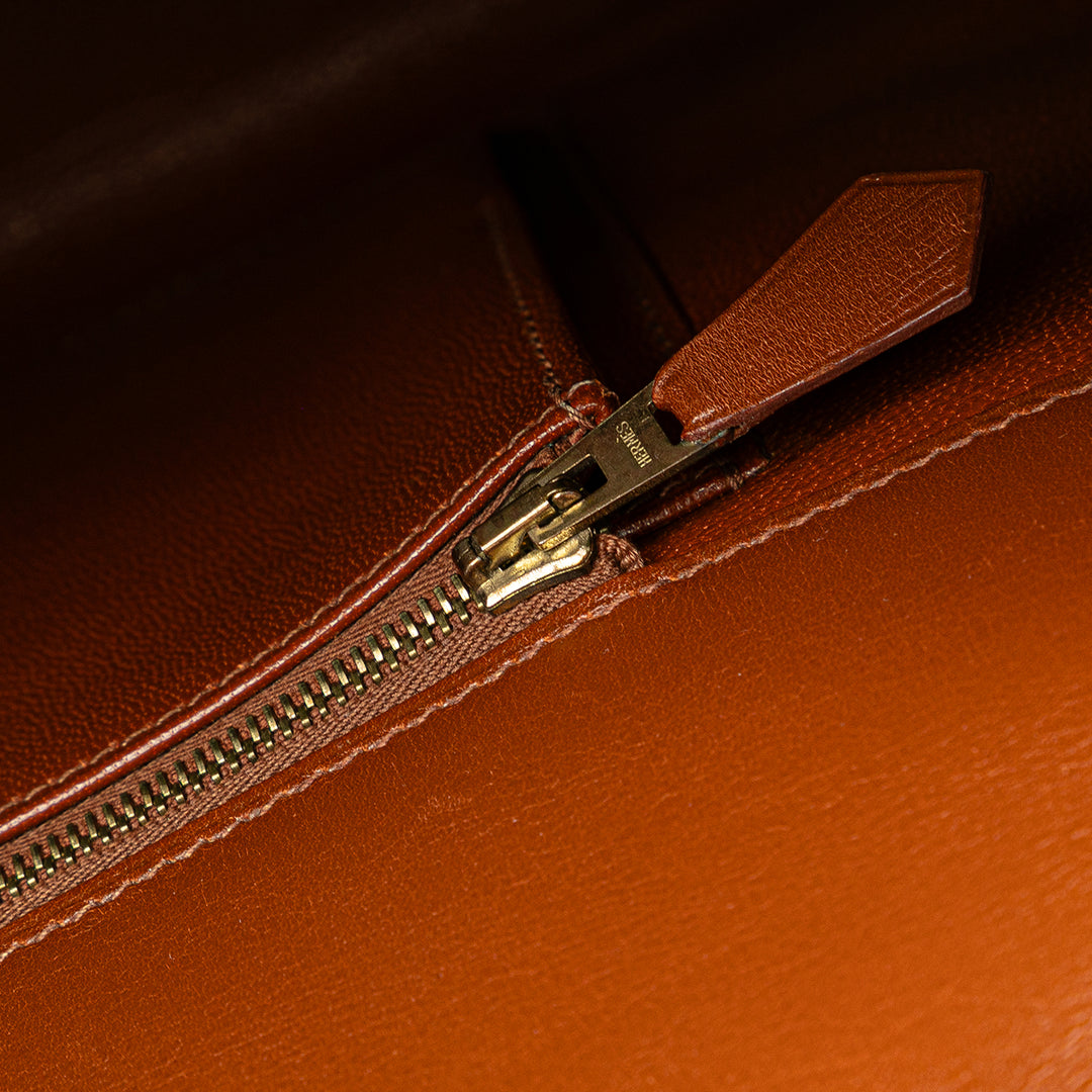Box Calf Drag 37 Handbag Brown - Gaby Paris