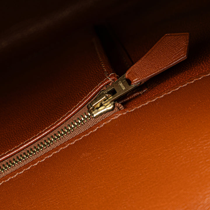 Box Calf Drag 37 Handbag Brown - Gaby Paris