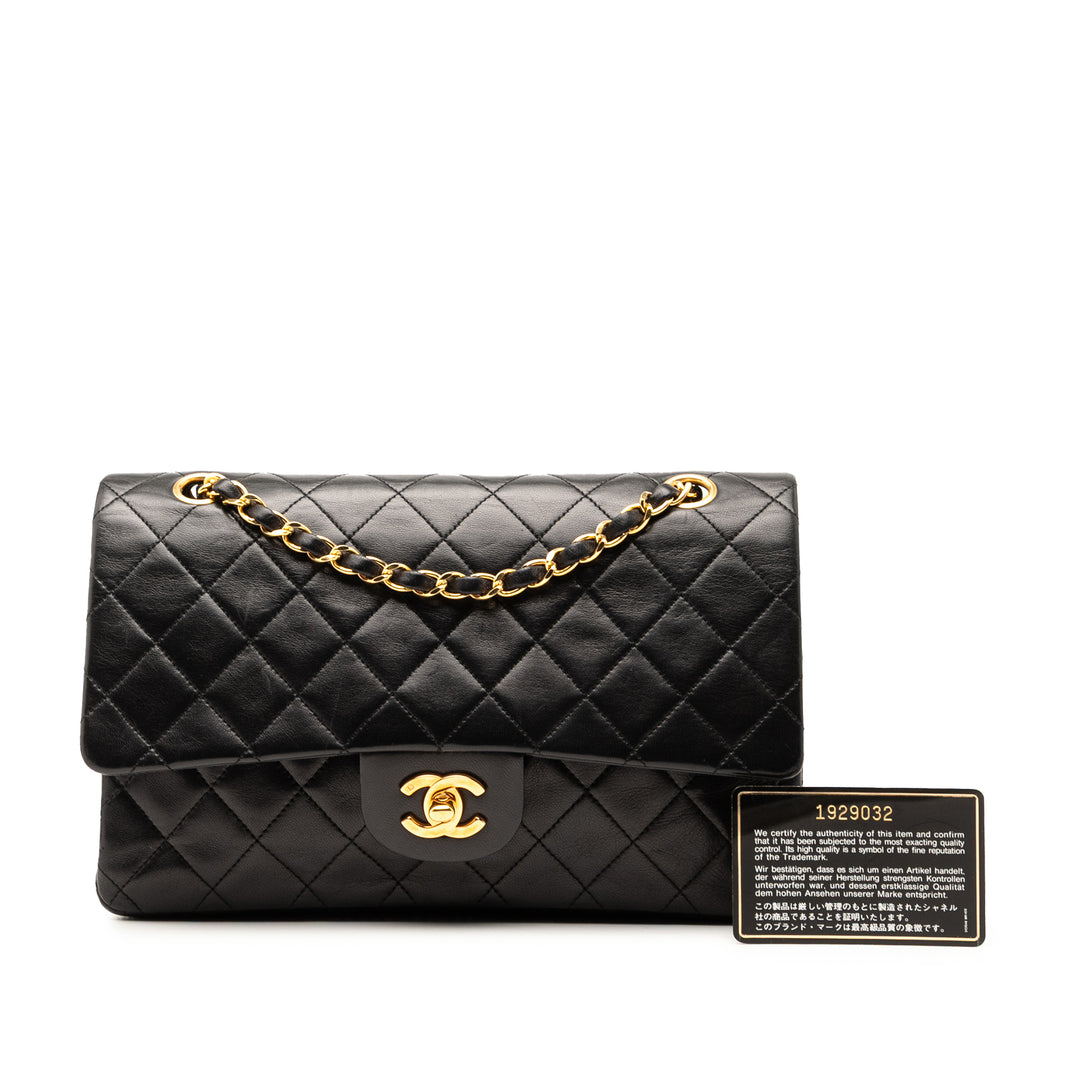 Chanel Medium Classic Cuir d’agneau Double rabat