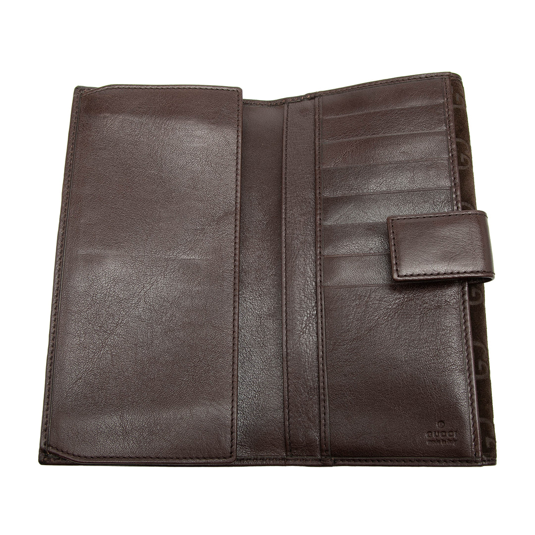 Gucci GG Daim Pelham Continental Portefeuille long