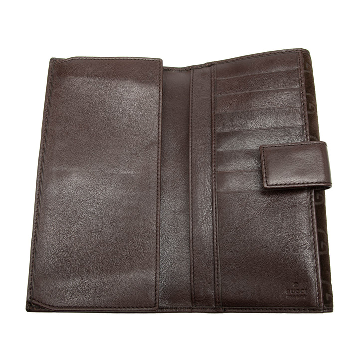 Gucci GG Daim Pelham Continental Portefeuille long