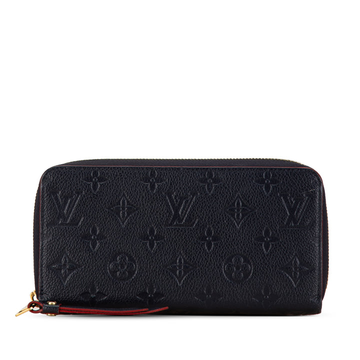 Monogram Empreinte Zippy Long Wallet Blue - Gaby Paris