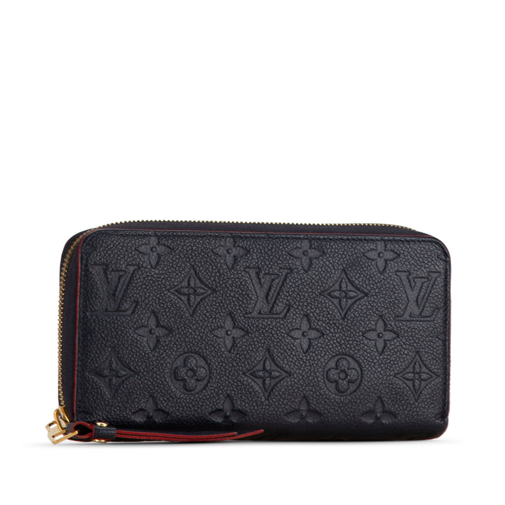 Monogram Empreinte Zippy Long Wallet Blue - Gaby Paris