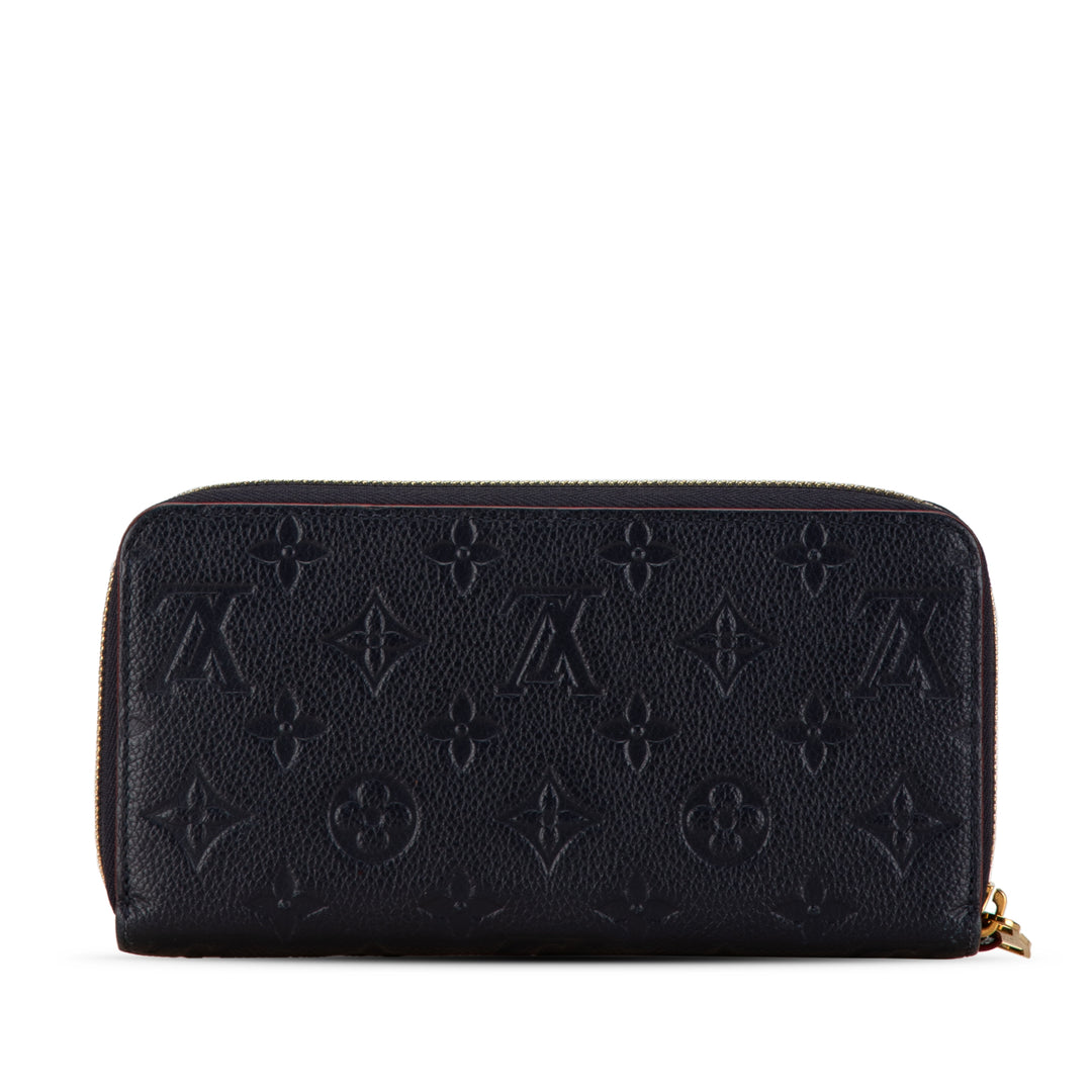 Monogram Empreinte Zippy Long Wallet Blue - Gaby Paris