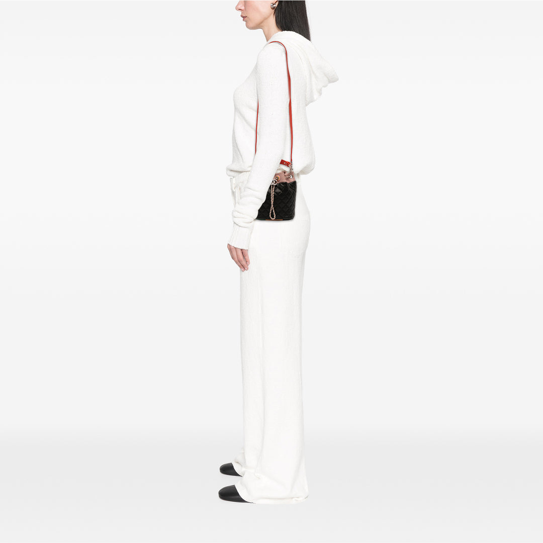 Chanel CC Matelassé Cuir d’agneau Cuba Drawstring Bucket Sac – GABY PARIS Authentique