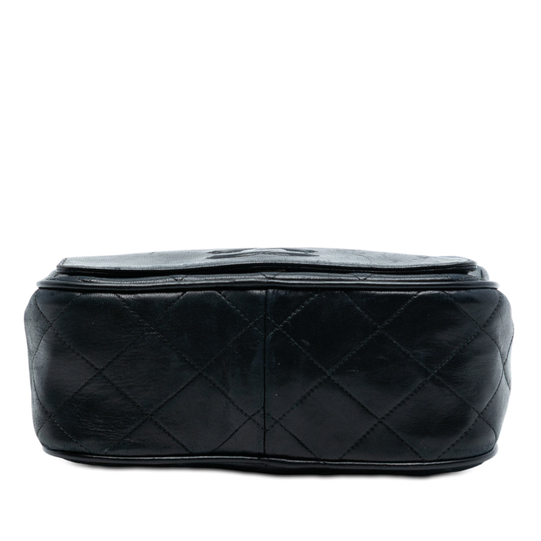 Chanel Mini CC Matelassé Cuir d’agneau Pompon Sac caméra