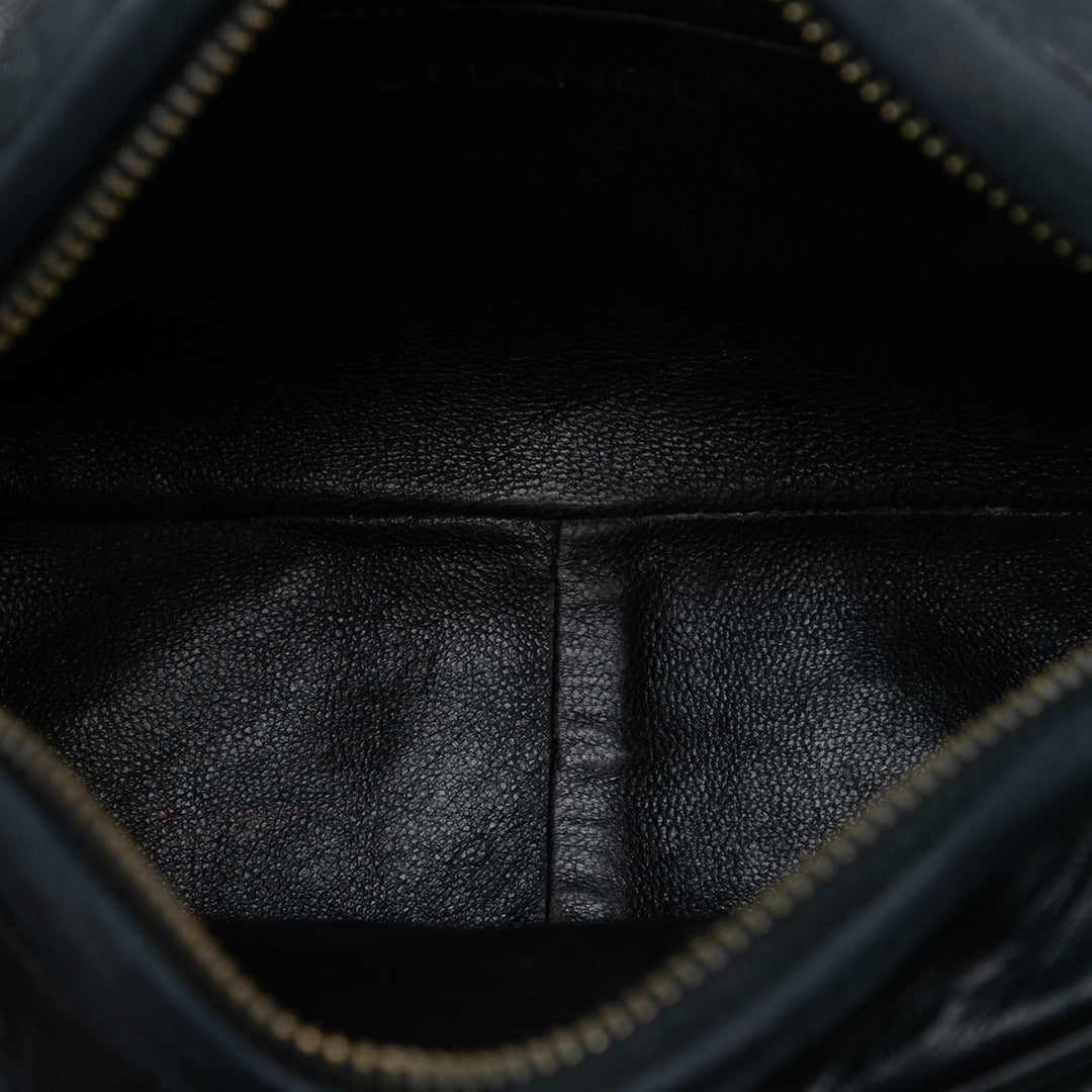 Chanel Mini CC Matelassé Cuir d’agneau Pompon Sac caméra