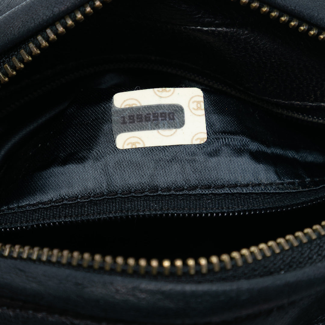 Chanel Mini CC Matelassé Cuir d’agneau Pompon Sac caméra