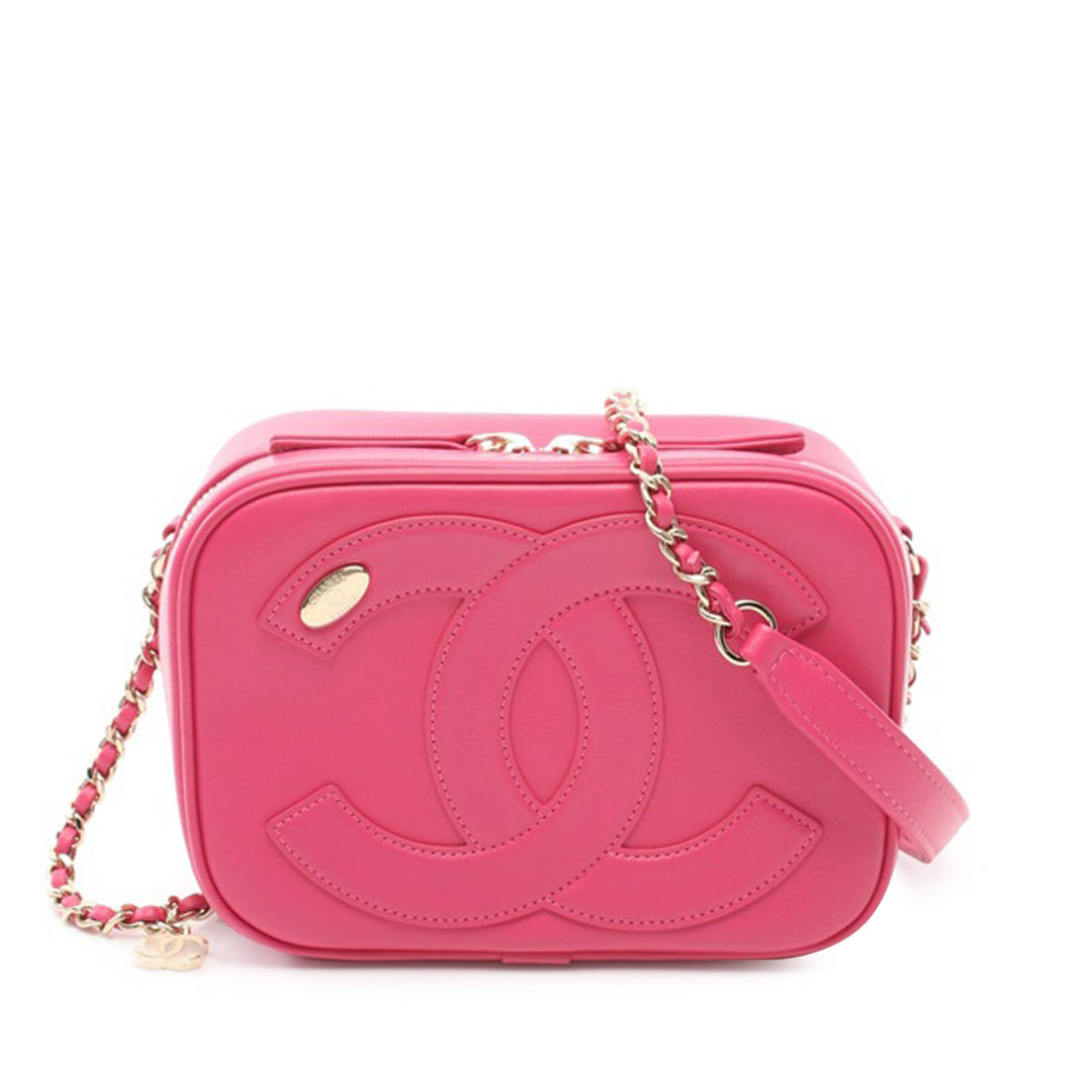 Lambskin CC Mania Camera Bag Pink - Gaby Paris