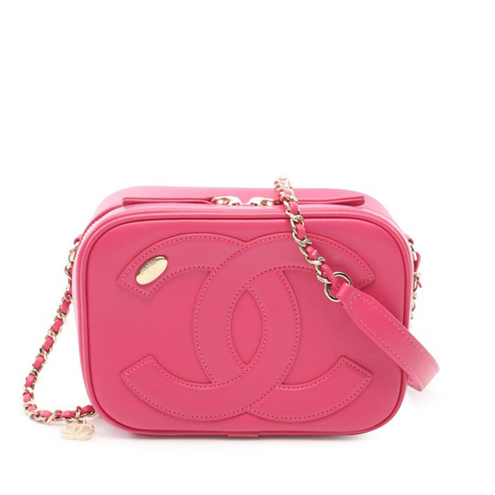 Chanel Lambskin CC Mania Camera Bag Pink - GABY PARIS