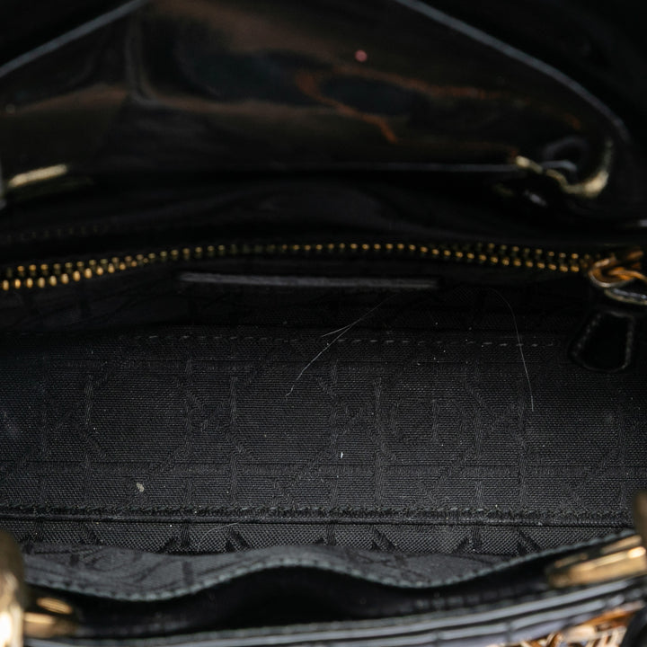 Dior Mini Cuir verni Cannage Lady Dior