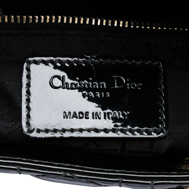 Dior Mini Cuir verni Cannage Lady Dior