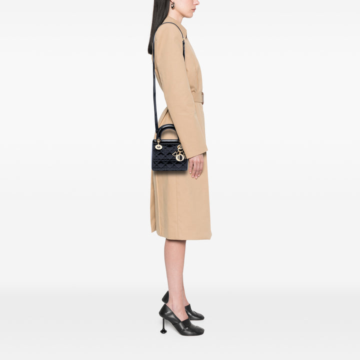 Dior Mini Cuir verni Cannage Lady Dior