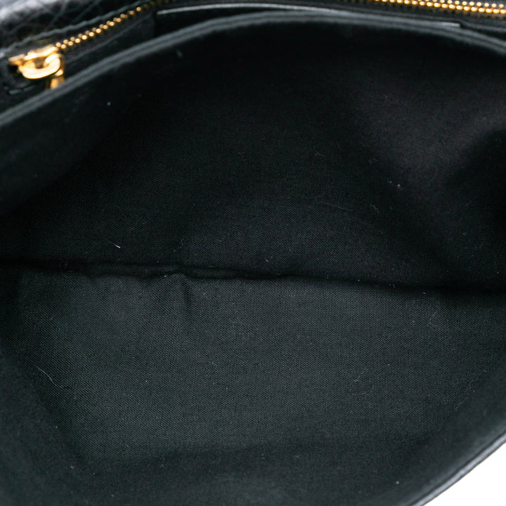 Balenciaga Cuir d’agneau Motocross Giant 12 Envelope Pochette Noir