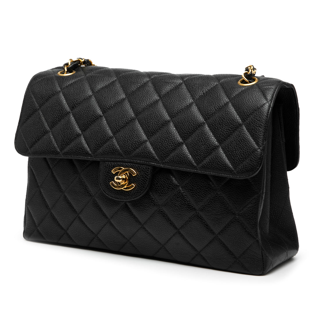 Chanel Jumbo Quilted Caviar Double Sided Flap Noir – GABY PARIS Authentique