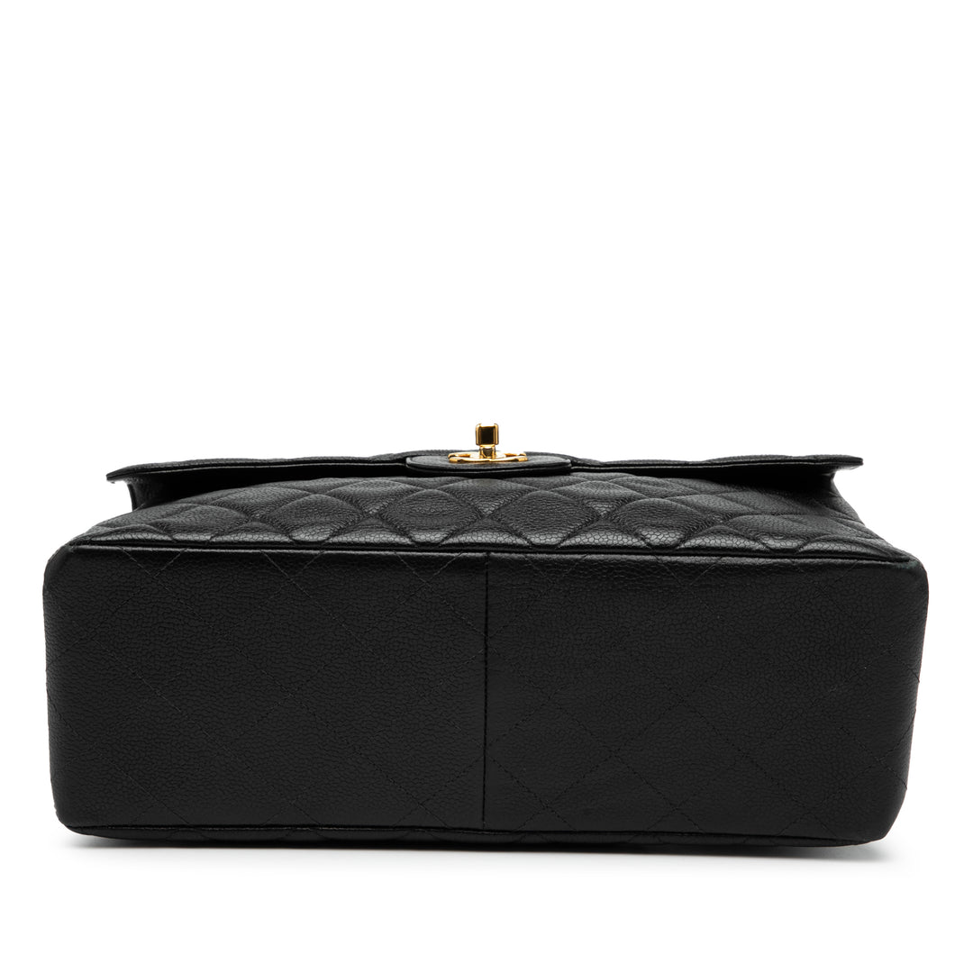 Chanel Jumbo Quilted Caviar Double Sided Flap Noir – GABY PARIS Authentique