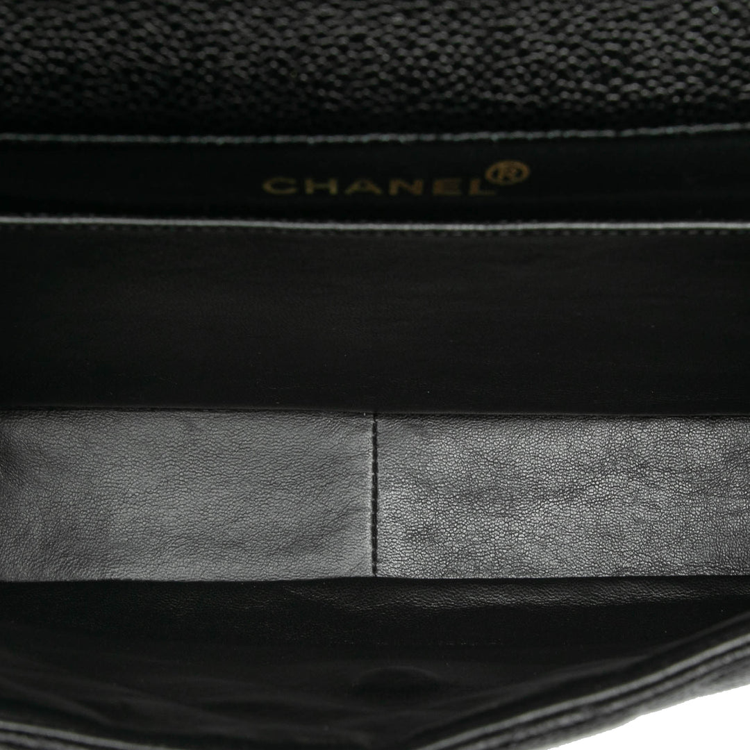 Chanel Jumbo Quilted Caviar Double Sided Flap Noir – GABY PARIS Authentique