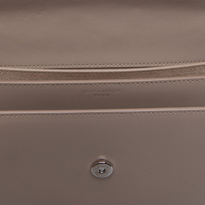 Saint Laurent Sunset Sac Moyen Cuir de veau Marron – vue 5 – GABY PARIS