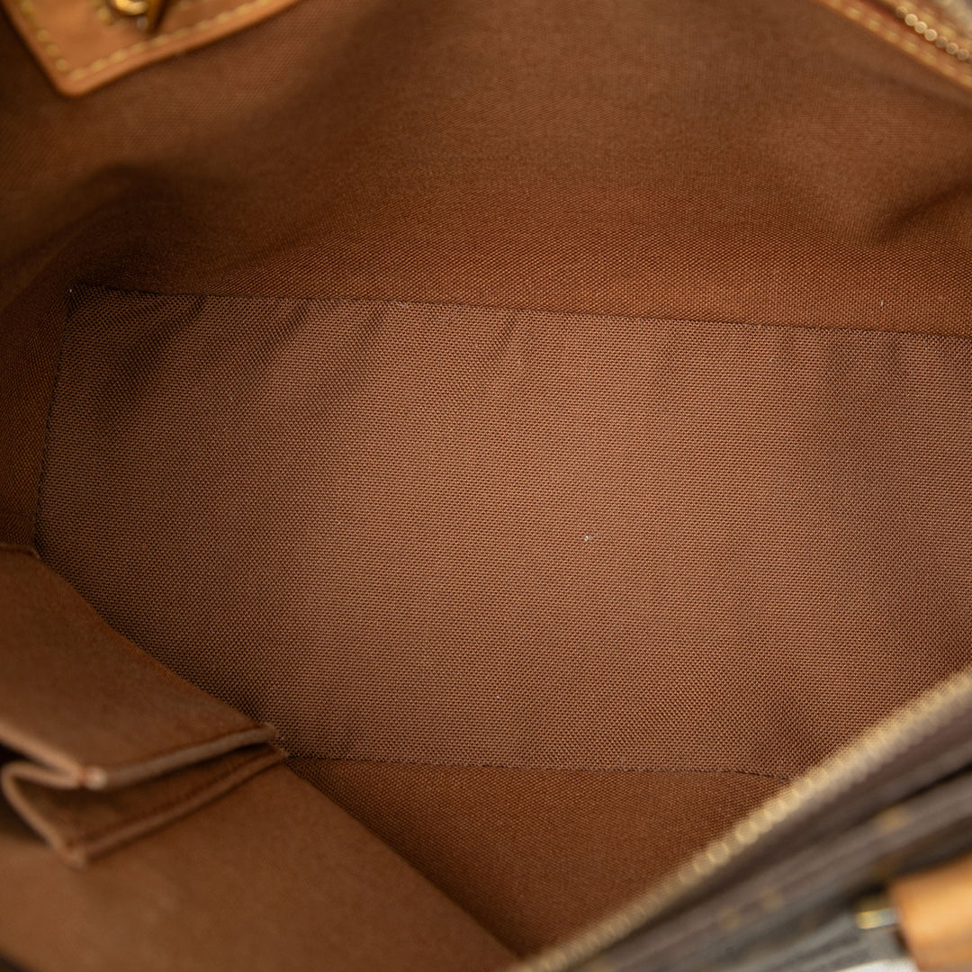 Cabas Piano Monogram Marron