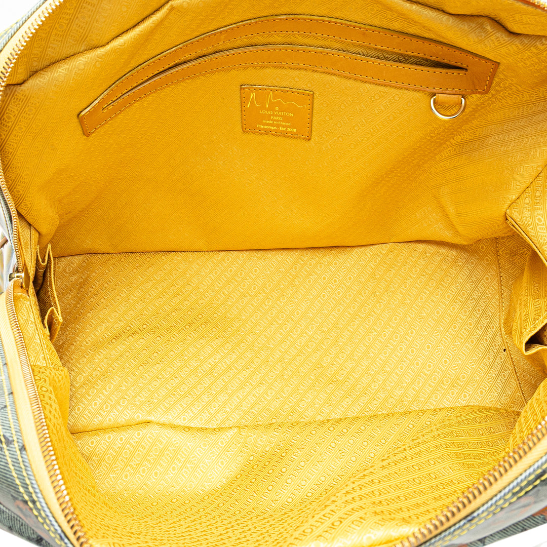Monogram Pulp Line Weekender GM White - Gaby Paris