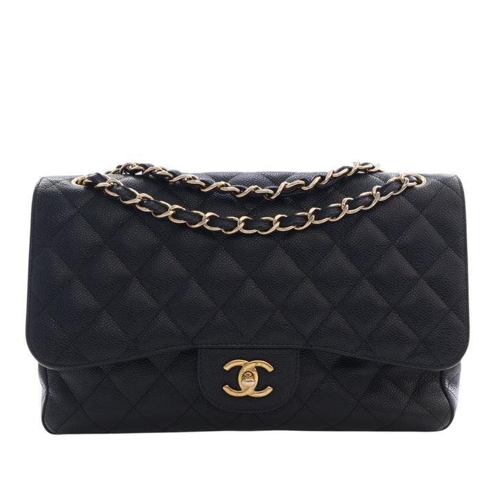 Chanel Jumbo Classic Caviar Double rabat