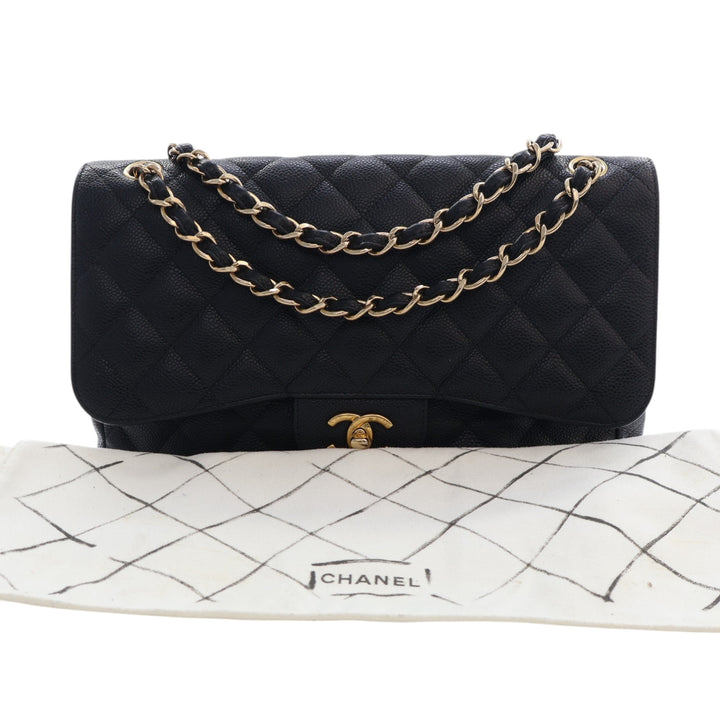 Chanel Jumbo Classic Caviar Double rabat