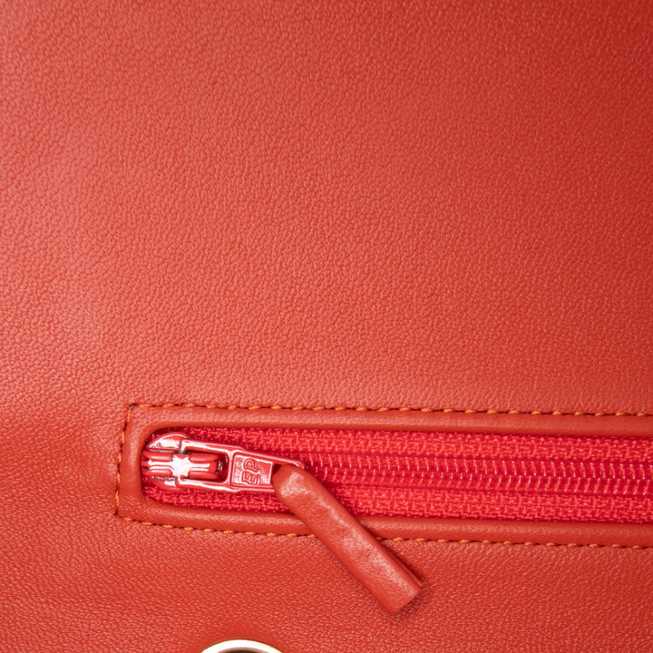 Chanel Medium Classic Cuir d’agneau Double rabat Rouge