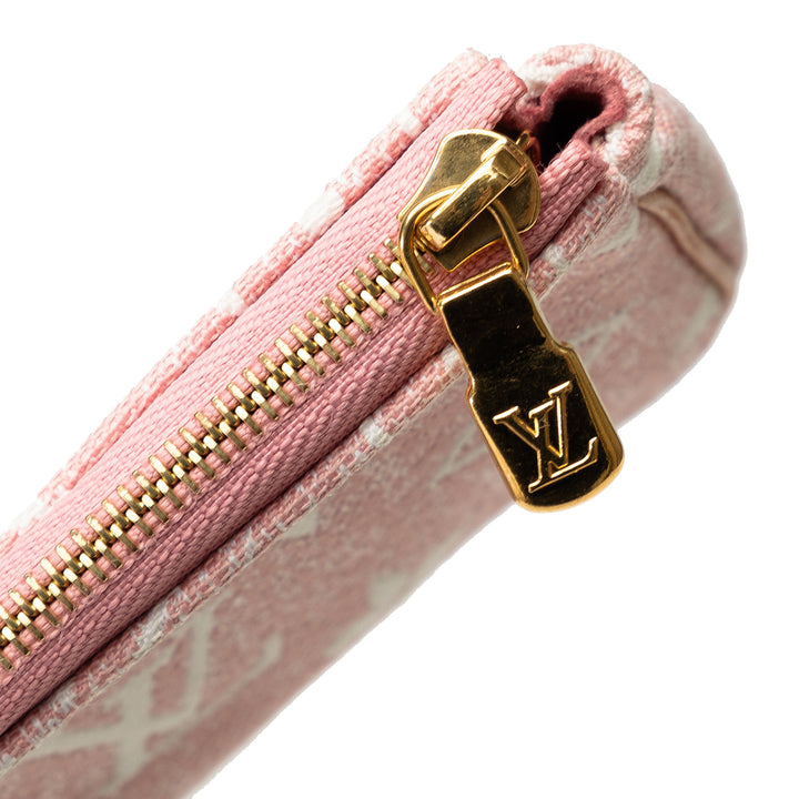 Louis Vuitton Micro Monogram Jacquard Denim Pochette Accessoires Pink - GABY PARIS