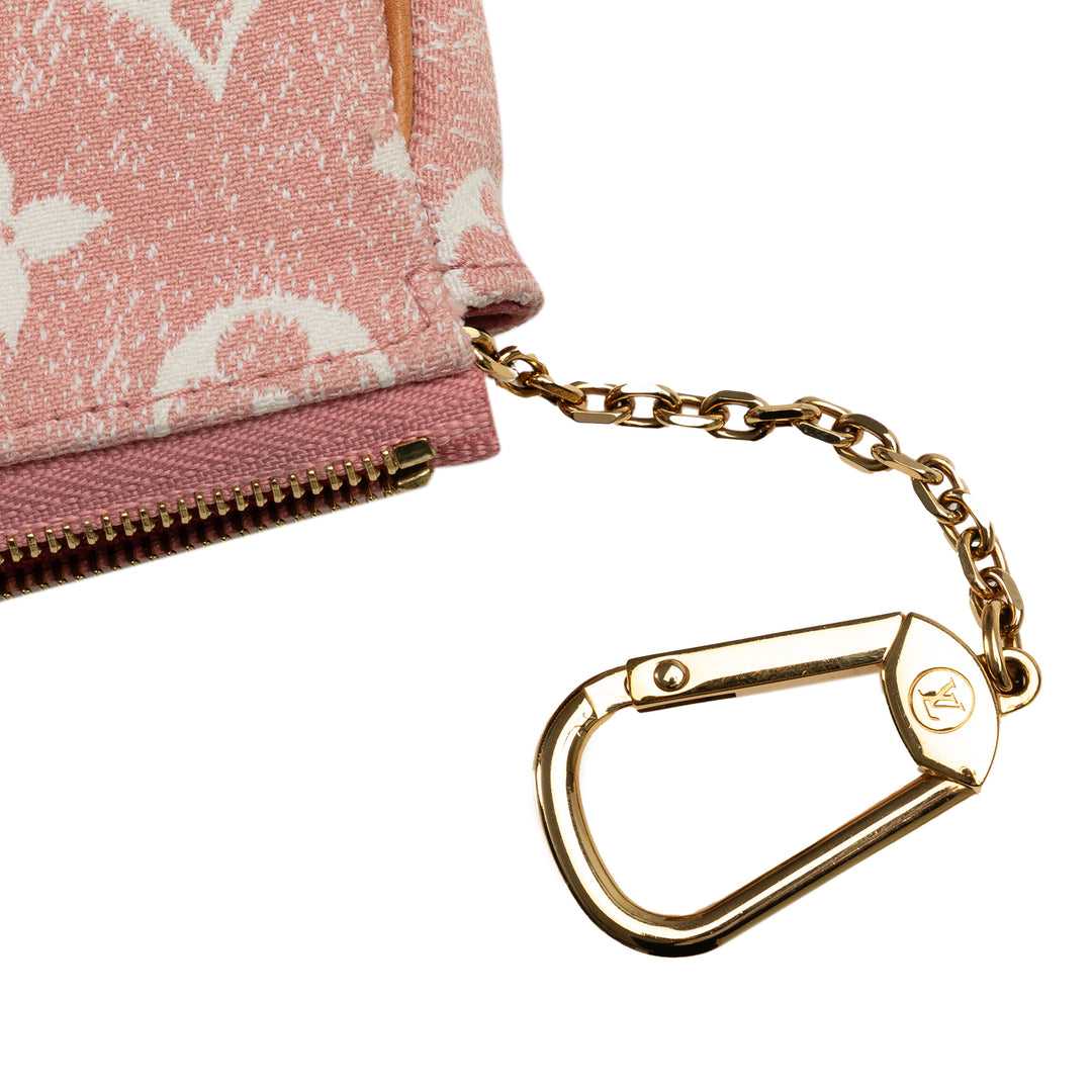 Louis Vuitton Micro Monogram Jacquard Denim Pochette Accessoires Pink - GABY PARIS