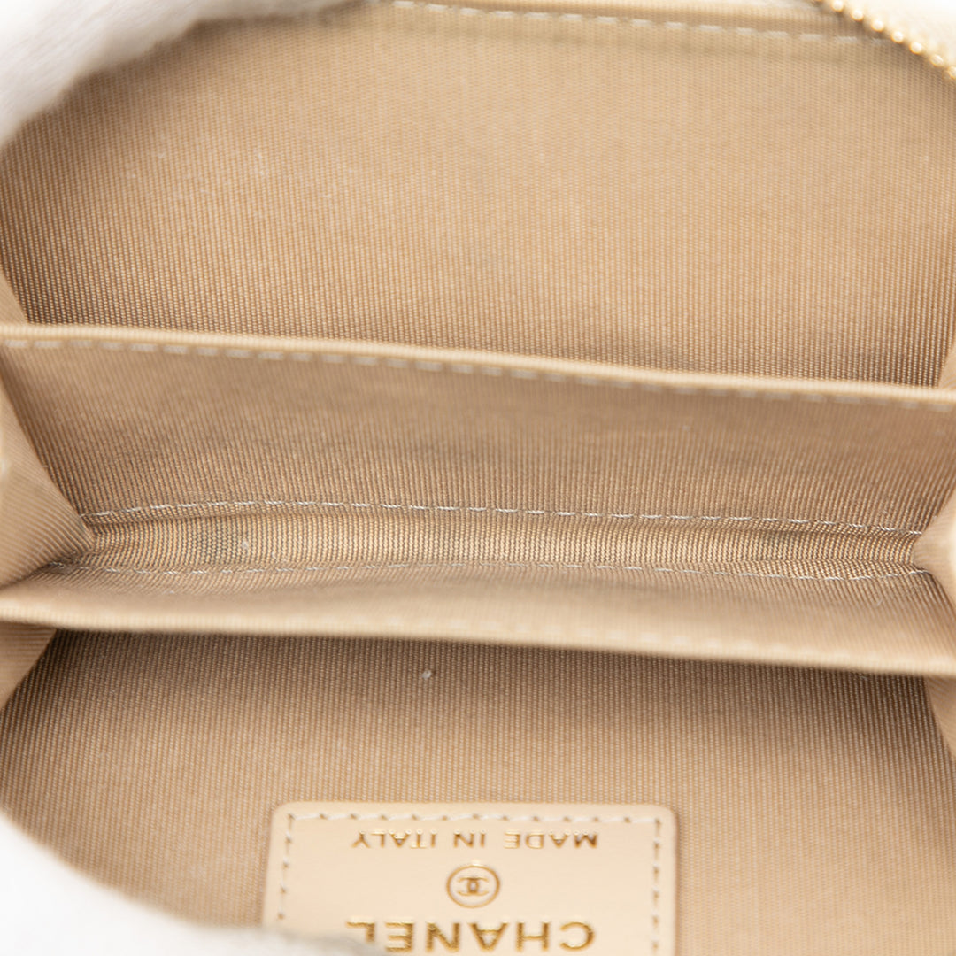 Chanel Matelassé 19 Zippé Porte-monnaie Cuir d'agneau