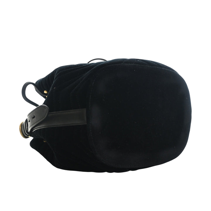 Gucci GG Marmont 2.0 Matelasse Velours Bucket Sac