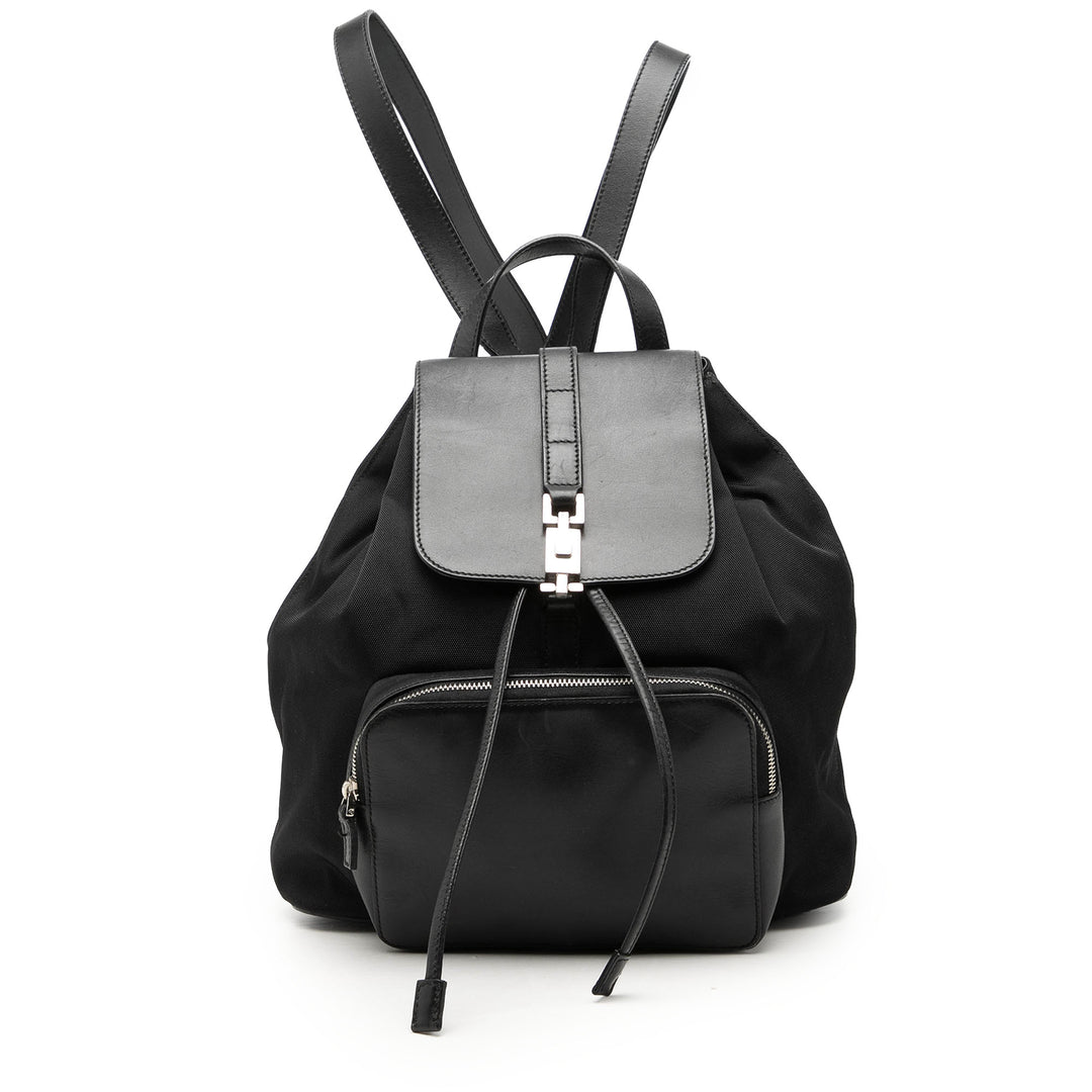 Gucci Jackie Sac à dos à cordon Toile