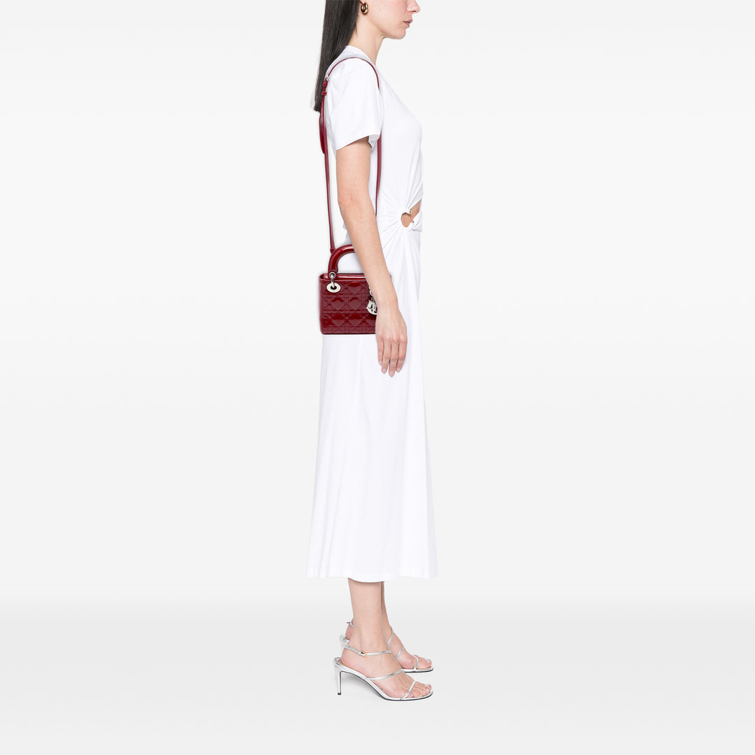 Dior Mini Cuir verni Cannage Lady Dior
