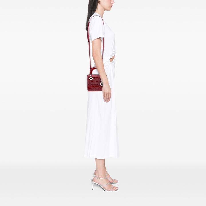 Dior Mini Cuir verni Cannage Lady Dior