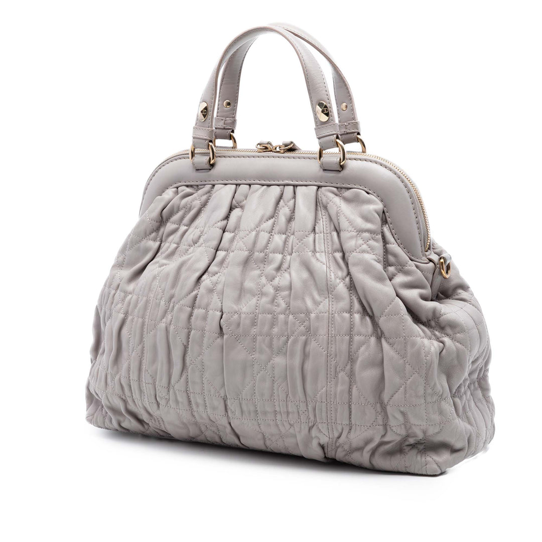 Dior Cuir d’agneau Gaufre Cannage Delices Frame Sac