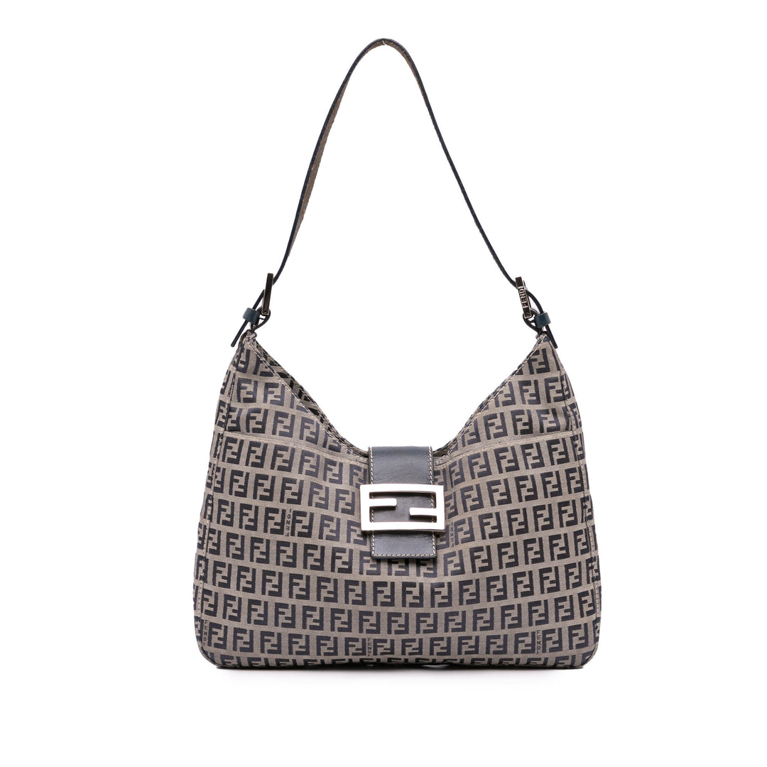 Zucchino Canvas Shoulder Bag Gray - Gaby Paris