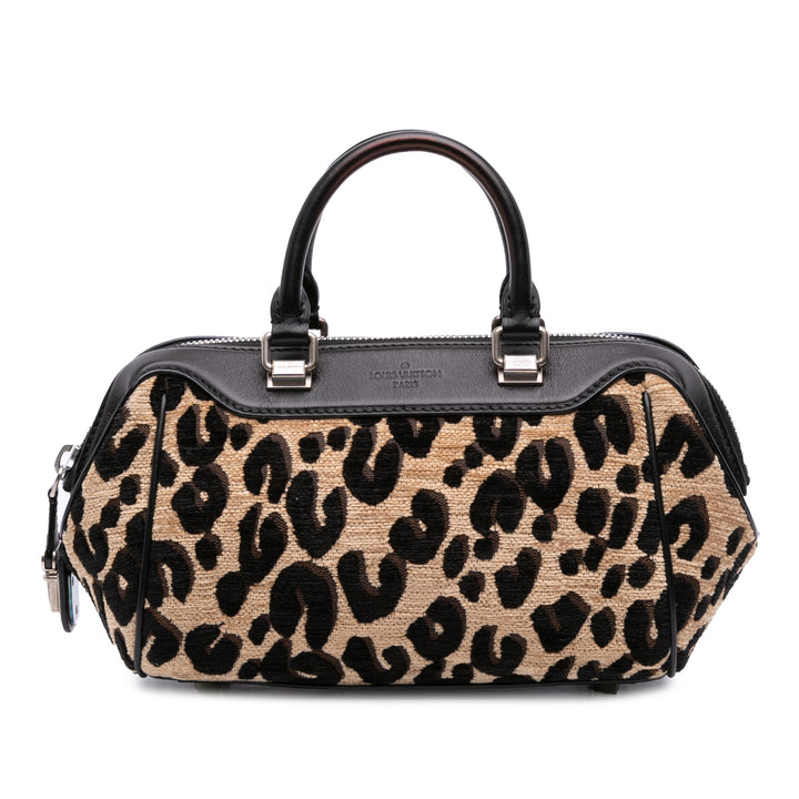 Louis Vuitton Stephen Sprouse Chenille Leopard Baby Bag Marron