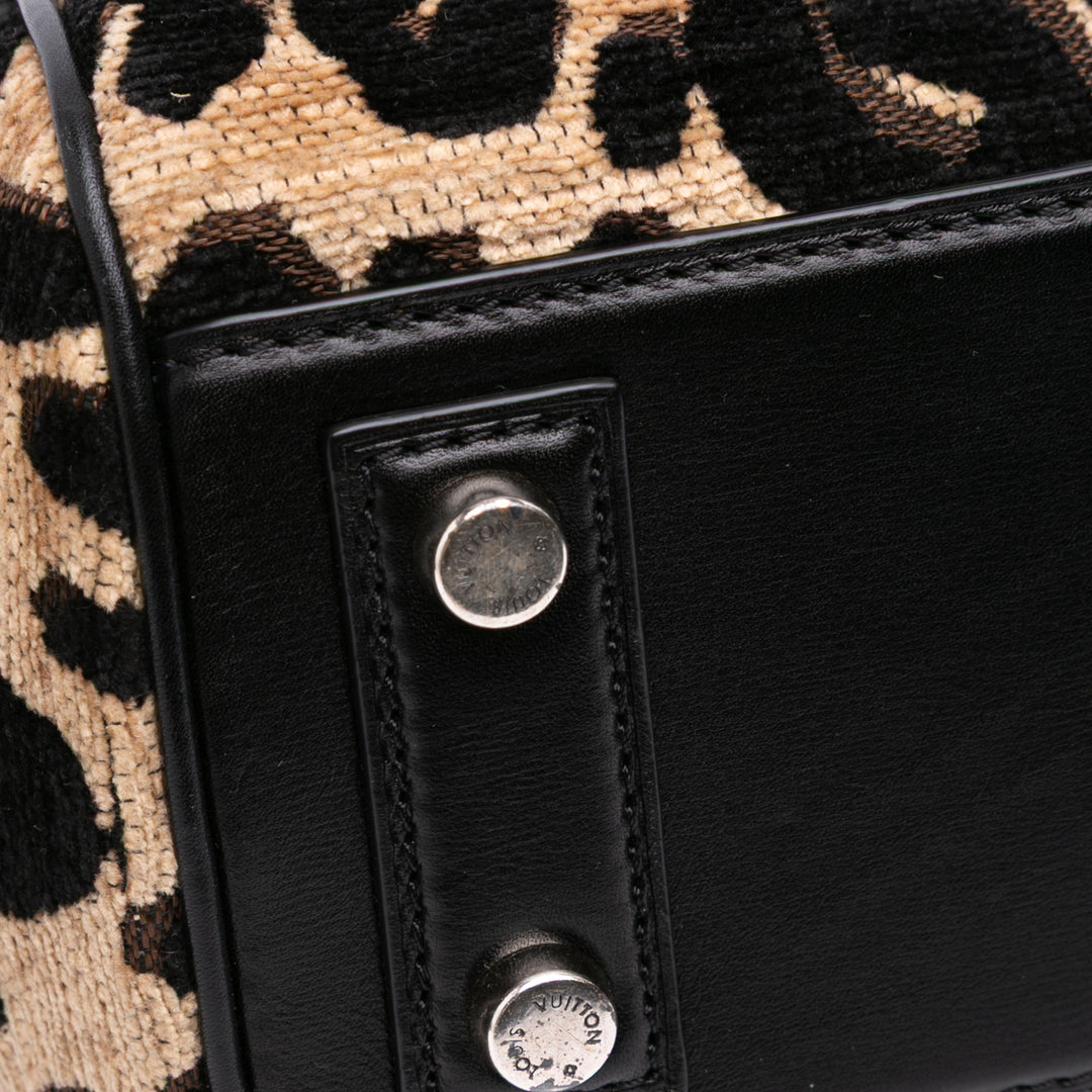 Louis Vuitton Stephen Sprouse Chenille Leopard Baby Bag Marron