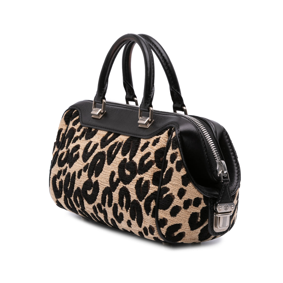 Louis Vuitton Stephen Sprouse Chenille Leopard Baby Bag Marron