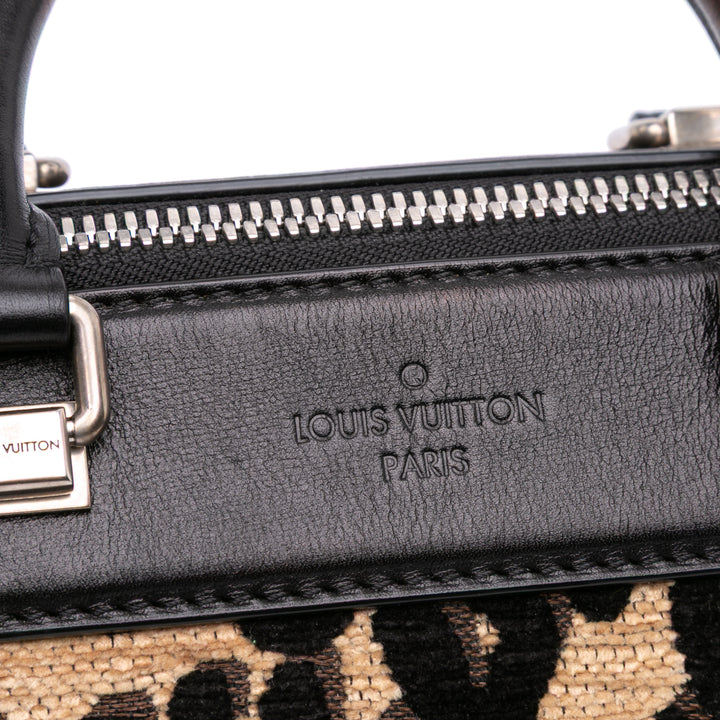 Louis Vuitton Stephen Sprouse Chenille Leopard Baby Bag Marron